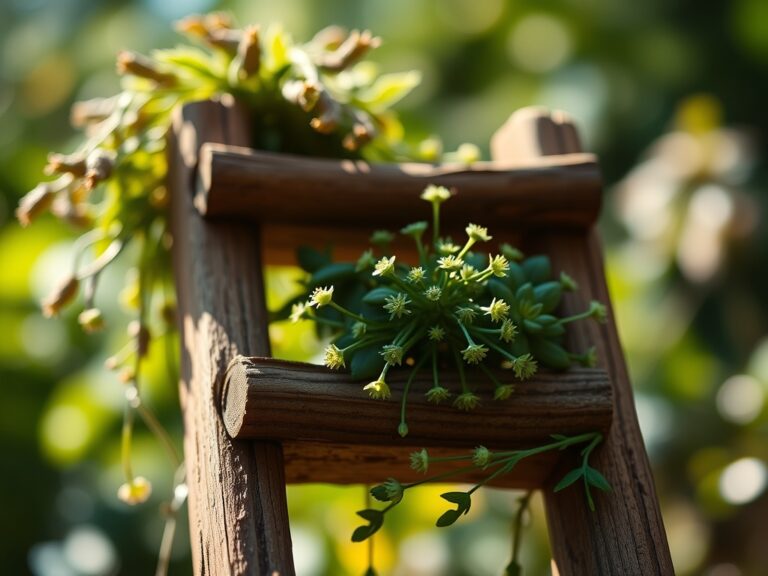 8 Space-Saving Steps to Prepare a DIY Vertical Plant Ladder